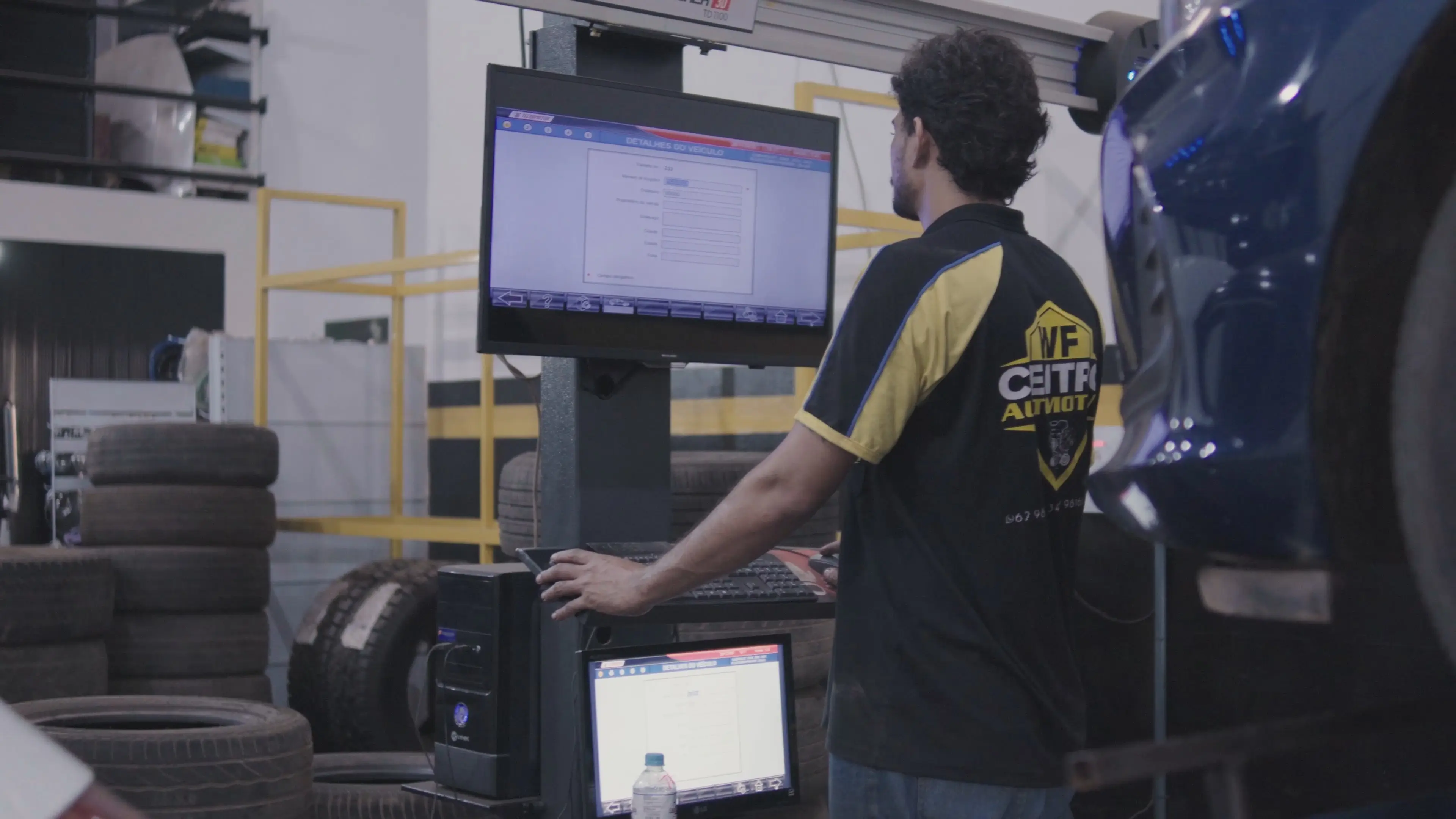 Equipamentos modernos em uso na WF